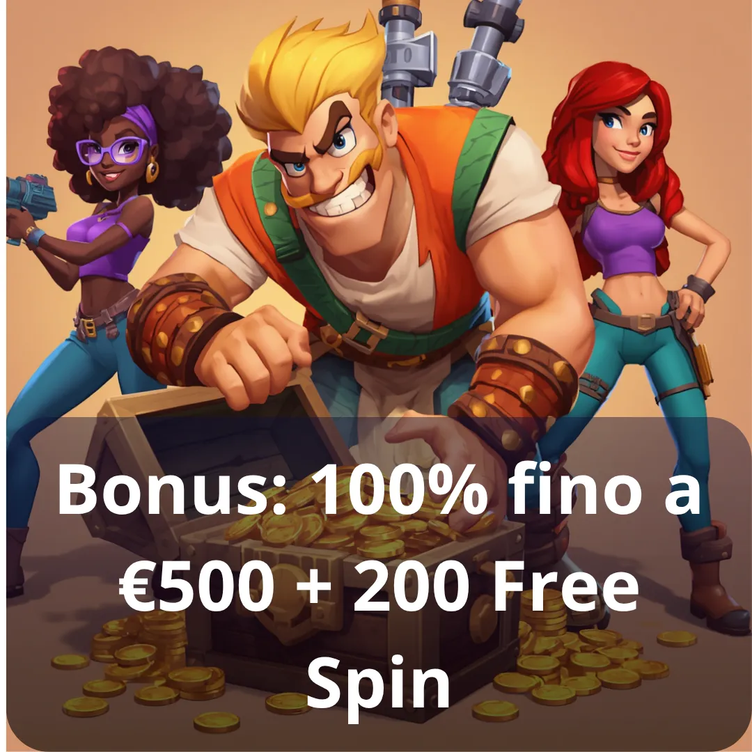 Bonus 100% fino a €500 + 200 Free Spin su Pistolo Casino