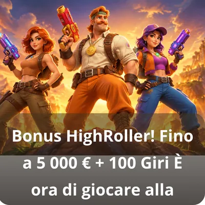 Bonus HighRoller fino a 5.000€ + 100 Giri su Pistolo Casino